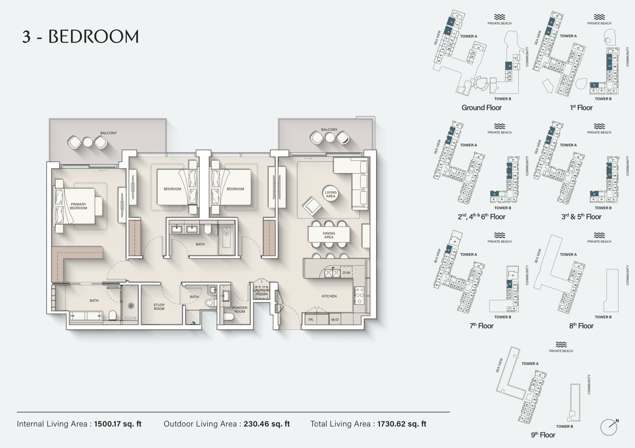 90 Degree South - 3BR