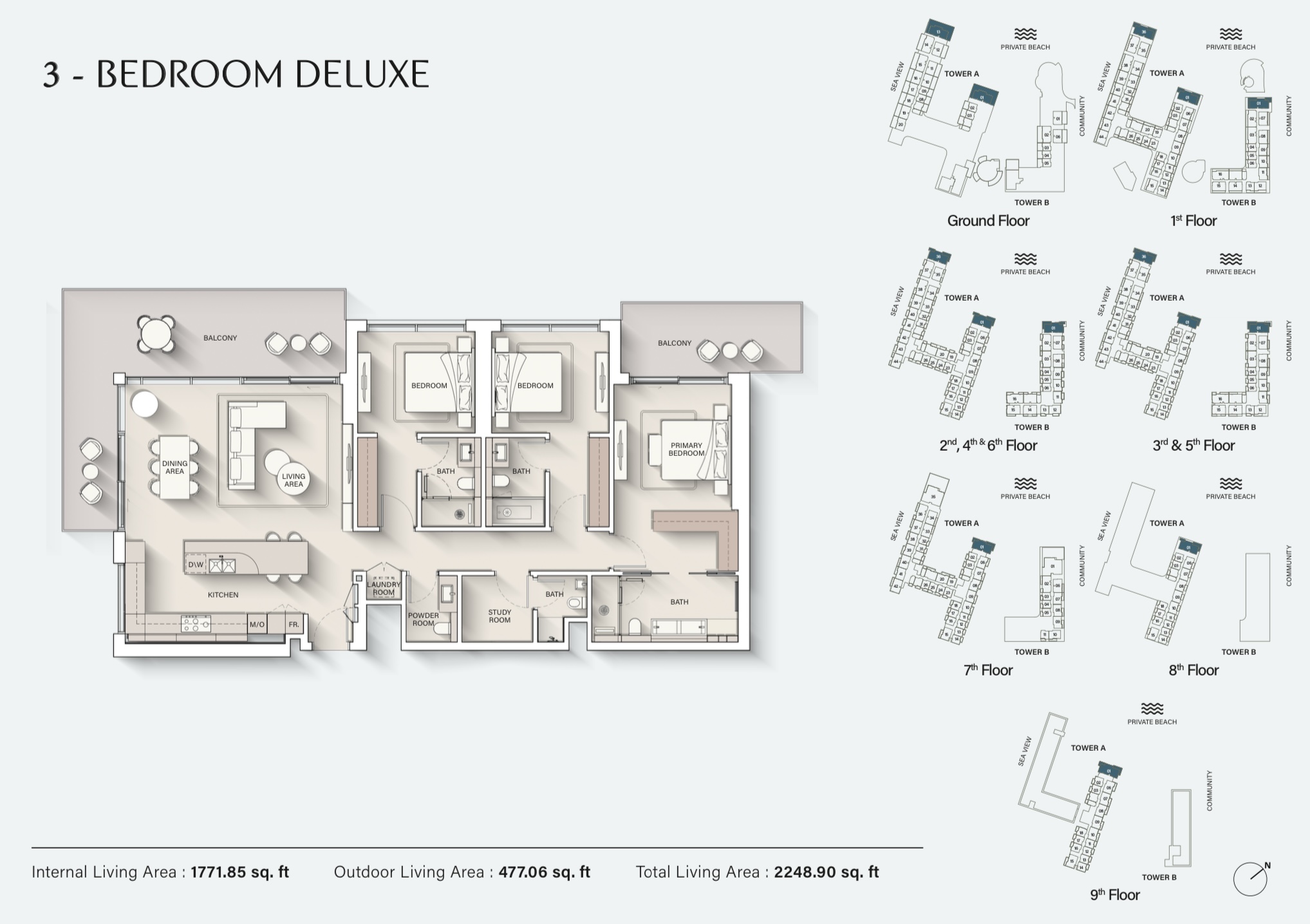 90 Degree South - 3BR DELUXE